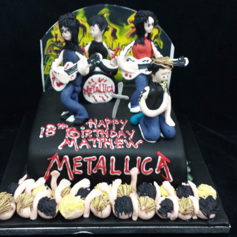 Metallica Band Birthday Cake