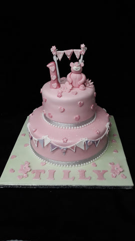 2 Tier Teddy Cake