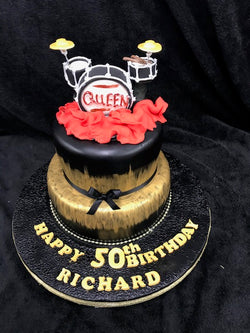 Two Tier Drum   Birthday Cake
