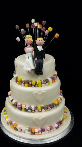 3 Tier Dolly Mixture Cake Wedding Cake