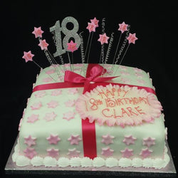 18th Birthday Cake Pink
