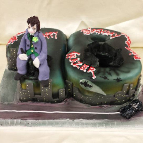18th Joker  Numbered Birthday cake