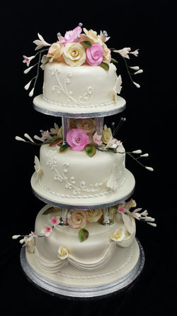 3 Tier  Very Elegant Wedding Cake