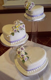 3 Tier Heart Wedding Cake//