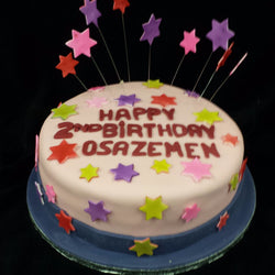 Stars Birthday Cake - UK DELIVERY