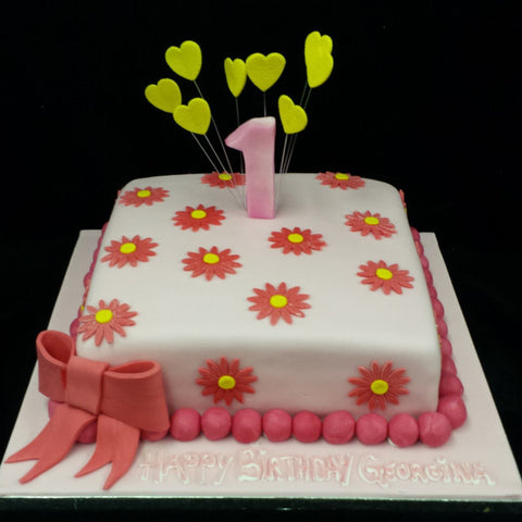 Childrens Flower Birthday Cake