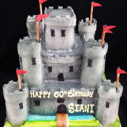2 Tier Castle Birthday Cake