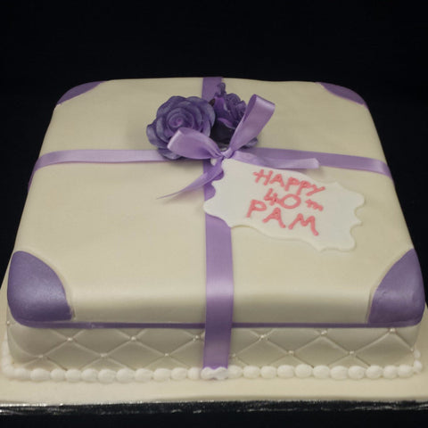 Elegant  Birthday Cake - UK DELIVERY