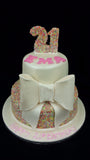 2 Tier Hundreds & Thousands  Birthday Cake