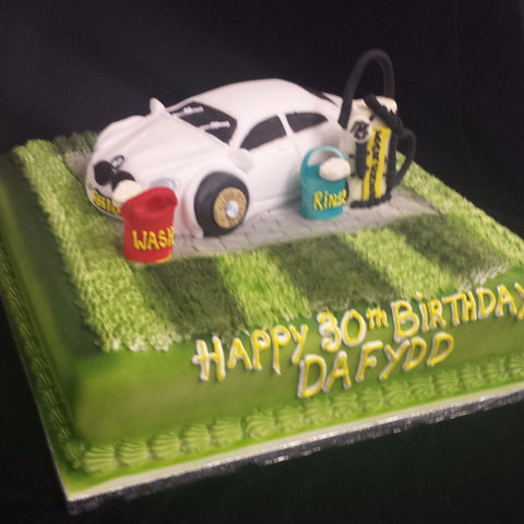Sports Car Birthday Cake//