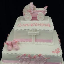 Girls Christening Cake