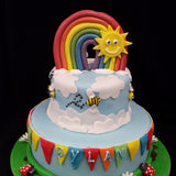 Childrens Rainbow Birthday Cake