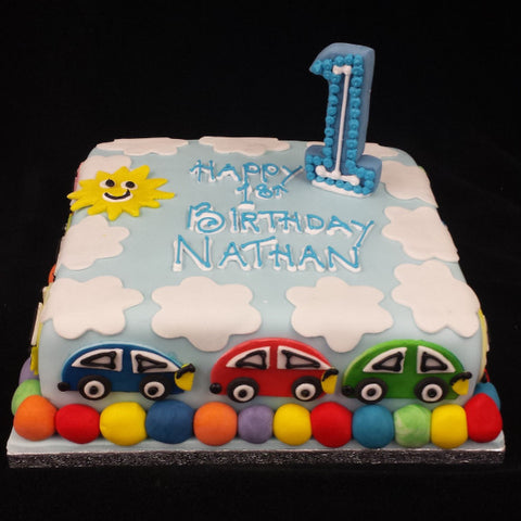 Colouful Childrens Birthday Cake