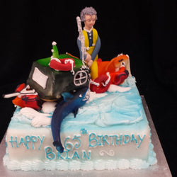 Fisherman Birthday Cake