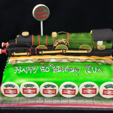 King George V Steam Train Birthday Cake