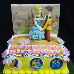 Princess & Prince Charming  Birthday Cake