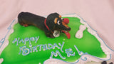 Sausage Dog Birthday Cake
