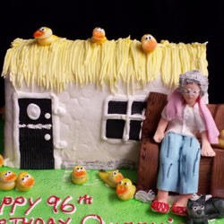 Grannys Cottage Birthday Cake