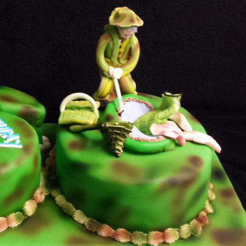 60th Fisherman Birthday Cake