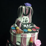 2 Tier Makeup  Birthday Cake