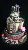 2 Tier Makeup  Birthday Cake