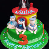 2 Tier  Little Pigs Children's  Birthday Cake