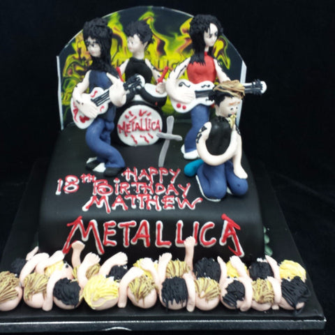 Metallica Band  Birthday Cake