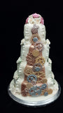 4 Tier Bride & Groom  Wedding Cake//