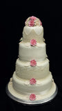 4 Tier Bride & Groom  Wedding Cake//