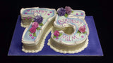 75th Numbered Birthday Cake