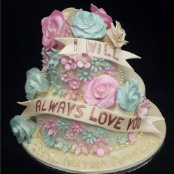 Pearl Wedding Anniversary Cake