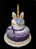 2 Tier  Unicorn  Birthday Cake