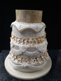 5 Tier Flower Wedding Cake