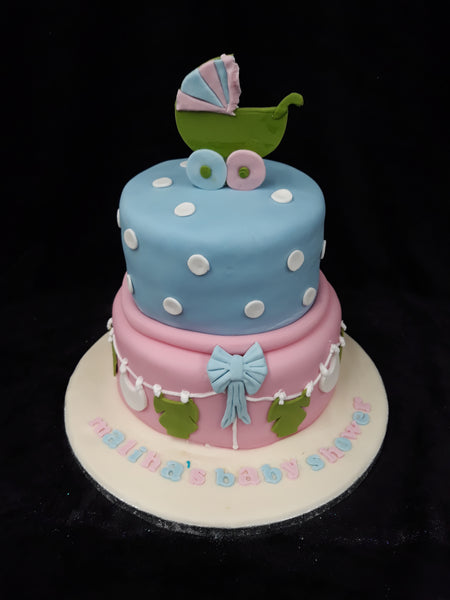 2 Tier Baby Shower Cake