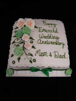 Emerald Anniversary Cake