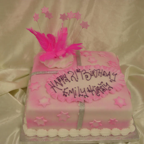 21st Stars Birthday Cake