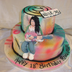 2 Tier Guitarist  Birthday Cake