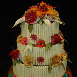 3 Tier Chocolate Cigerella Wedding Cake