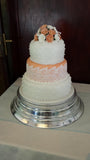 3 Tier  Lace Wedding Cake