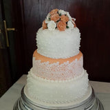 3 Tier  Lace Wedding Cake