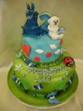 Blue Dragon Childrens Birthday Cake