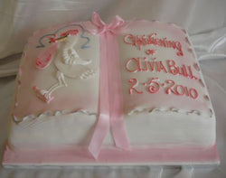 Christening Book with stork