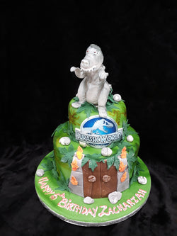 2 Tier  Dinosaur  Birthday Cake