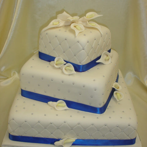 Large Calla Lilly Wedding Cake