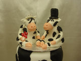 4 Tier Cow Wedding Cake