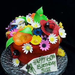 Flower Pot Birthday Cake