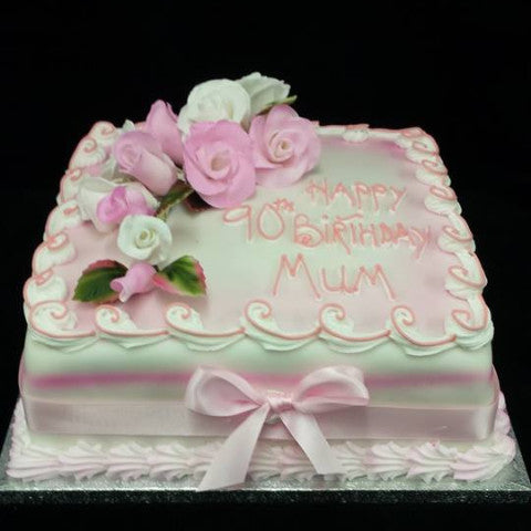 Pink Roses Cake