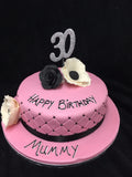 Elegant Pink Birthday Cake
