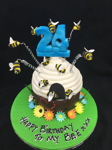 Bee Hive Birthday Cake