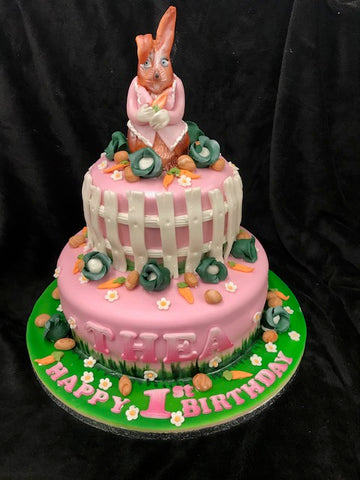 2 Tier Rabbit Birthday Cake